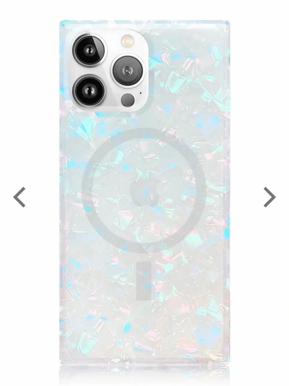 Flaunt Square Opal Shell iPhone 15 Pro Case